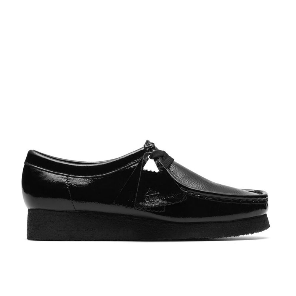 Clarks Womens Wallabee Black Shoes (NWT)